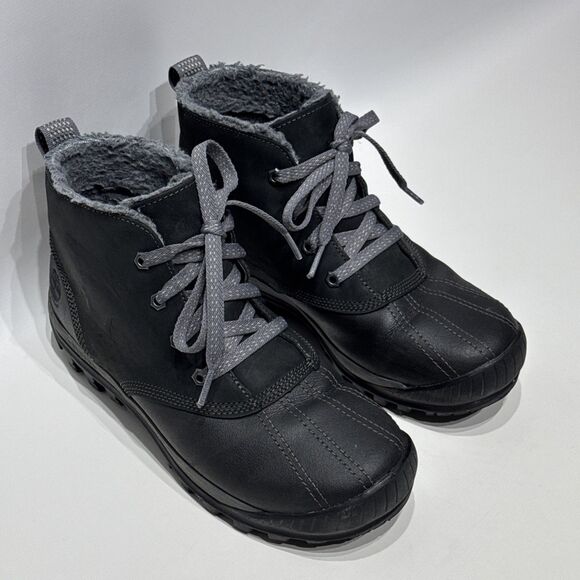 Timberland Women's Mt. Hayes Black Nubuck Leather Waterproof Winter Boots Size 8 - Picture 8 of 14